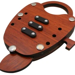 Alpha Lock ? Brain Teaser Wooden Puzzle