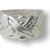 8 Band Sterling Silver Puzzle Ring