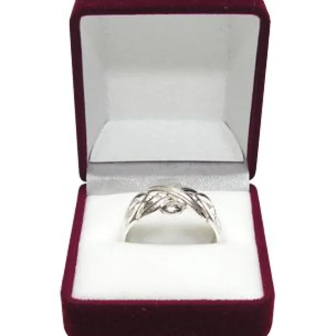 6 Band Sterling Silver Puzzle Ring
