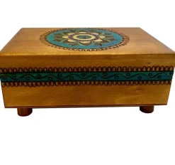 Blue Kaleidoscope - Secret Wooden Puzzle Box