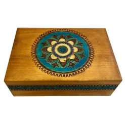 Blue Kaleidoscope - Secret Wooden Puzzle Box