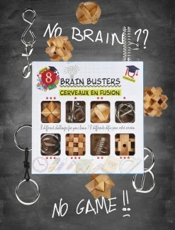 Brain Busters - 8 Brain Teasers Puzzle Set