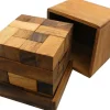 Brain Storm Cube - Wooden Brainteaser Puzzle
