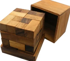 Brain Storm Cube - Wooden Brainteaser Puzzle