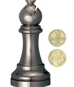 Cast Chess Bishop Black - Hanayama Metal Puzzle