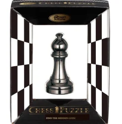 Cast Chess Bishop Black - Hanayama Metal Puzzle
