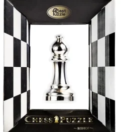 Cast Chess Bishop Silver - Hanayama Metal Puzzle