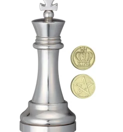 Cast Chess King Silver - Hanayama Metal Puzzle