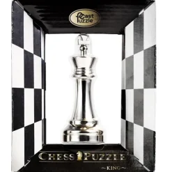 Cast Chess King Silver - Hanayama Metal Puzzle