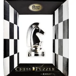 Cast Chess Knight Silver - Hanayama Metal Puzzle