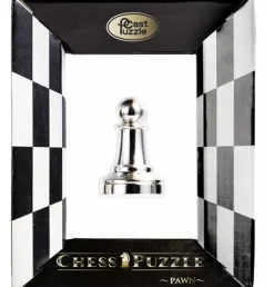 Cast Chess Pawn Silver - Hanayama Metal Puzzle