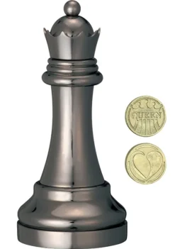 Cast Chess Queen Black- Hanayama Metal Puzzle