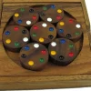 Circles Color Match Brain Teaser Wood Puzzle