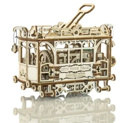 City Train With Rails - 3D Mechanical, Engineering Self-Assembled Puzzle