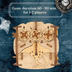 Cluebox Captain's Nemo Nautilus Puzzle Box - 60 min Escape Room in a Box