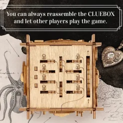 Cluebox Captain's Nemo Nautilus Puzzle Box - 60 min Escape Room in a Box