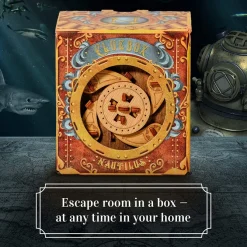 Cluebox Captain's Nemo Nautilus Puzzle Box - 60 min Escape Room in a Box