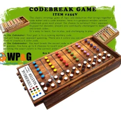 Codebreak Master - Wooden Brain Teaser Game