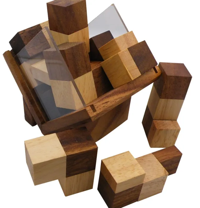 Complex Cube - Brain Teaser Wooden Puzzle