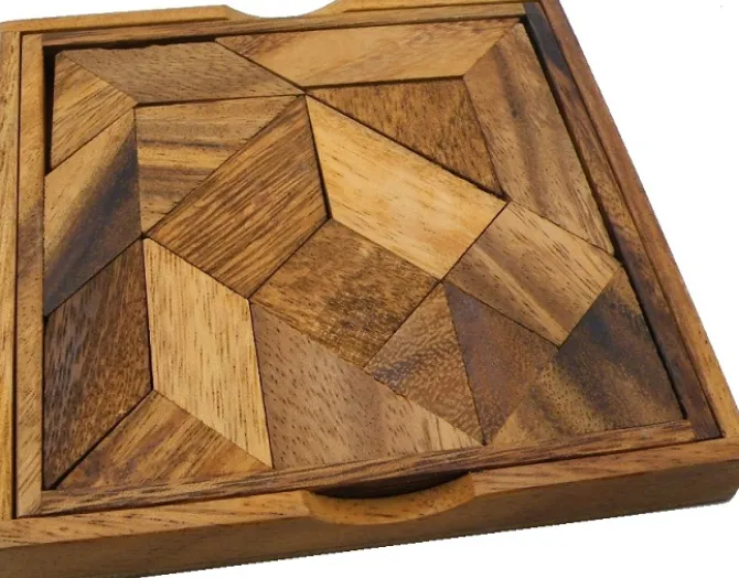 Complex Tangram - Wooden Brainteaser Puzzle