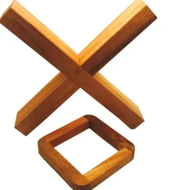 Crazy X - Brain Teaser Wooden Puzzle