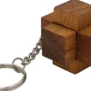 Crosswood Key Chain - Wooden Puzzle Brainteaser