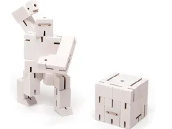 Cubebot Ninja White - 3D Wooden Brainteaser Puzzle