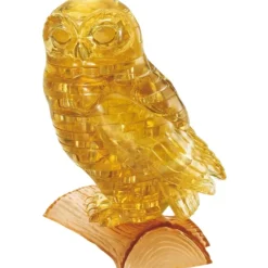 3d Crystal Puzzle Owl - Gold Color