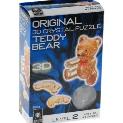 3d Crystal Puzzle Teddy Bear Gold
