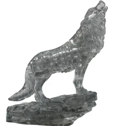 3d Crystal Puzzle Wolf - Black Color