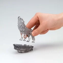 3d Crystal Puzzle Wolf - Black Color
