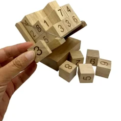3D Wooden SUDOKU Cube Puzzle / Game