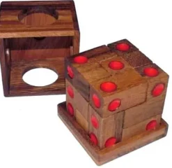 Dice Cube - 3D Wooden Brain Teaser Puzzle