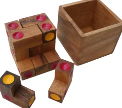 Dice Cube - 3D Wooden Brain Teaser Puzzle