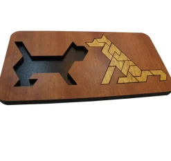 Dog and Cat - Packing Problem Wooden Puzzle
