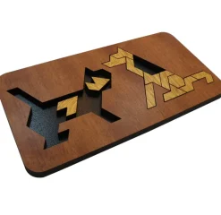 Dog and Cat - Packing Problem Wooden Puzzle
