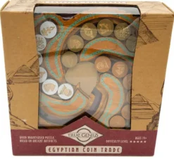 Egyptian Coin Trade True Genius Wooden Brainteaser Puzzle