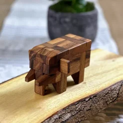 Elephant Kumiki Large - 3D Brain Teaser Wooden Puzzle