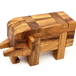 Elephant Kumiki Large - 3D Brain Teaser Wooden Puzzle