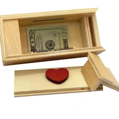 Enigma Heart Secret Puzzle Box - Money Gift Trick Box