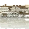 Express Train With Rails - 3D Mechanical, Engineering Self-Assembled Puzzle