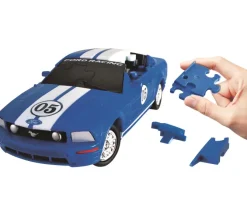 Ford Mustang FR500C- Blue 3D Jigsaw Puzzle Car Kit