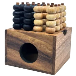 Four In A Row 3D - Wooden Strategy Game