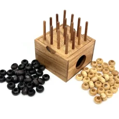 Four In A Row 3D - Wooden Strategy Game