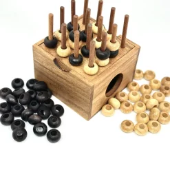Four In A Row 3D - Wooden Strategy Game