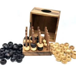 Four In A Row 3D - Wooden Strategy Game