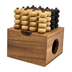 Four In A Row 3D - Wooden Strategy Game
