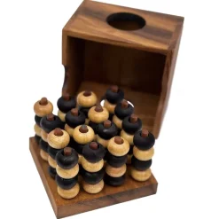 Four In A Row 3D - Wooden Strategy Game