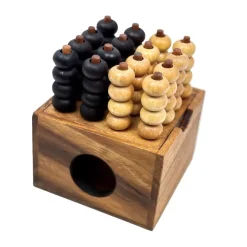 Four In A Row 3D - Wooden Strategy Game