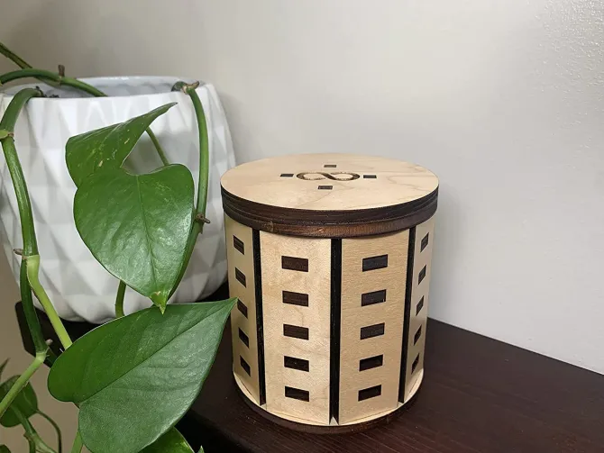 Gravitas Wooden Puzzle Box IQ Logic 3D Puzzle